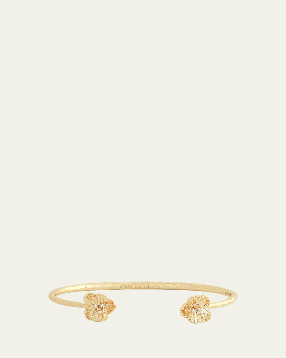 Orchid Gold Bangle